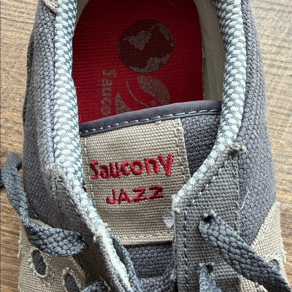 Saucony Jazz Men's Gray Canvas Sneakers 13 - Picture 8 of 9